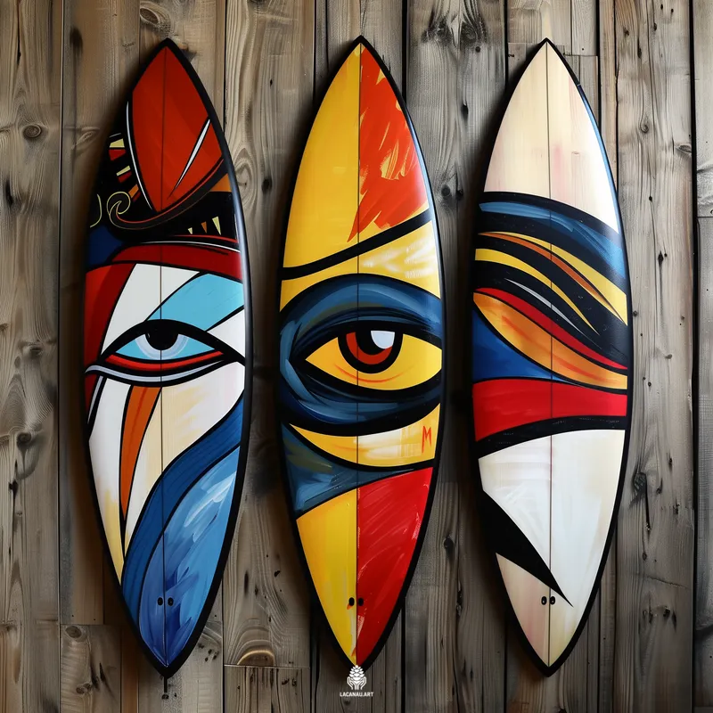 Des tableaux réalisés avec une technologie avancée combinant IA et robotique, sur bois naturel de soulac. - carcans, cuisine en bois, deco cuisine, Médoc, Soulac